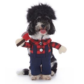 Pet Supplies Universal Clothes Bat (Option: PF95 Plaid Thug-S)