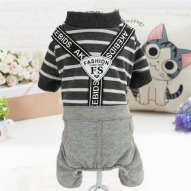 Pet Clothes Dog Four-legged Pet Clothes (Option: FSfourleggedgrey-XS)