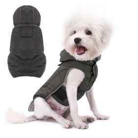 Dog Cotton Water Repellent Vest Pet (Option: Gray-XXL)