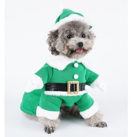 Dog Clothes Christmas Sweatshirt Clothes (Option: Green-XL)