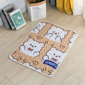 Dog Mat For Sleep Cotton Non-slip (Option: Soft And Adorable Bear-90cmx70cm)