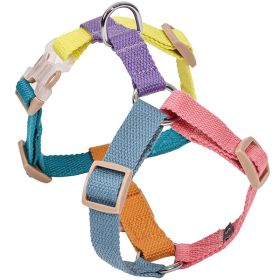 Fresh Six-color H-shaped PET's Chest-back (Option: Pink Blue-M)